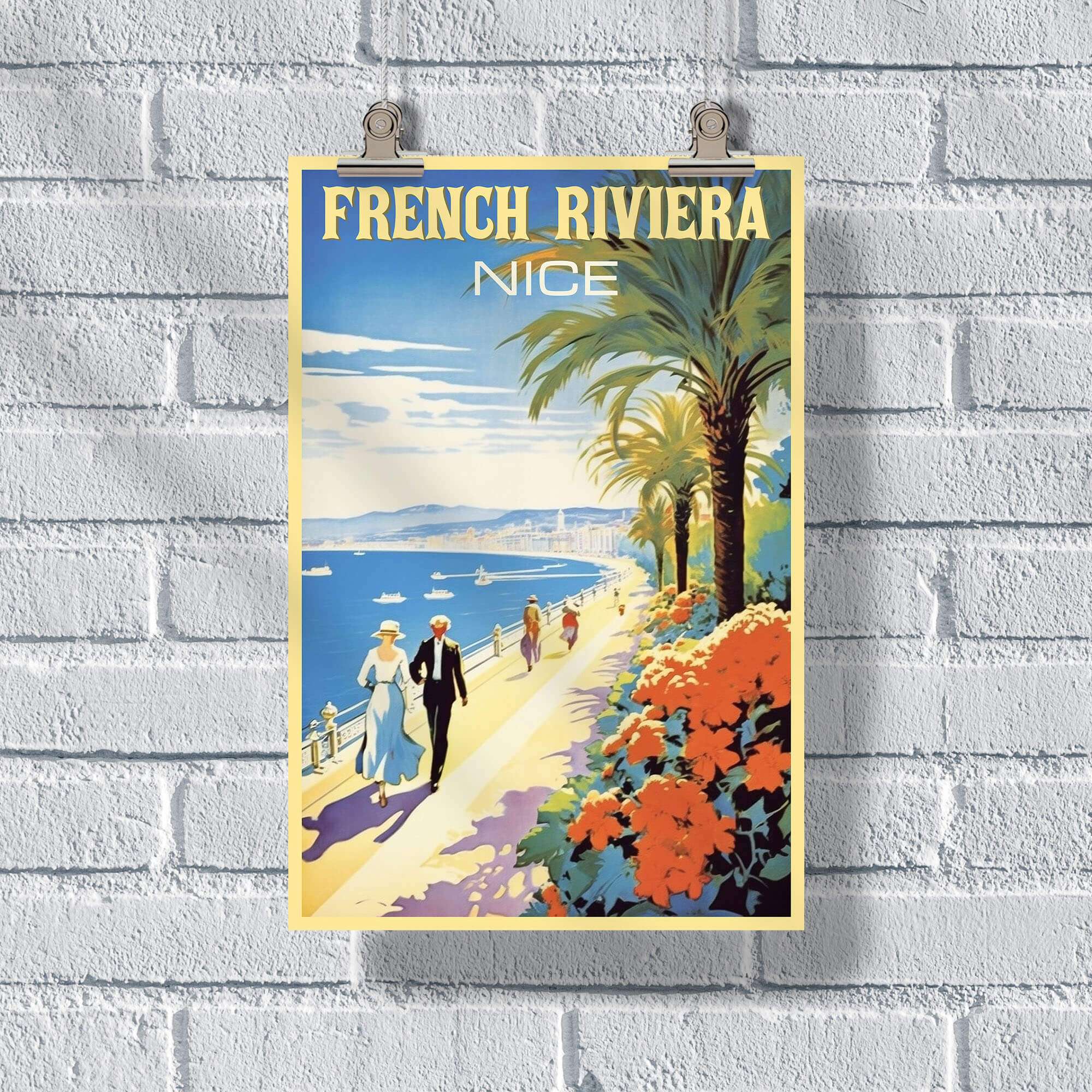 French Riviera Nice Promenade Des Anglais Poster | United World Memories