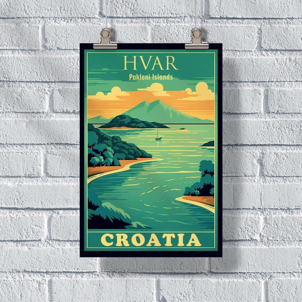 Hvar Pakleni Islands Poster