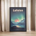 Lofoten Islands Northern Lights 2 Framed Poster