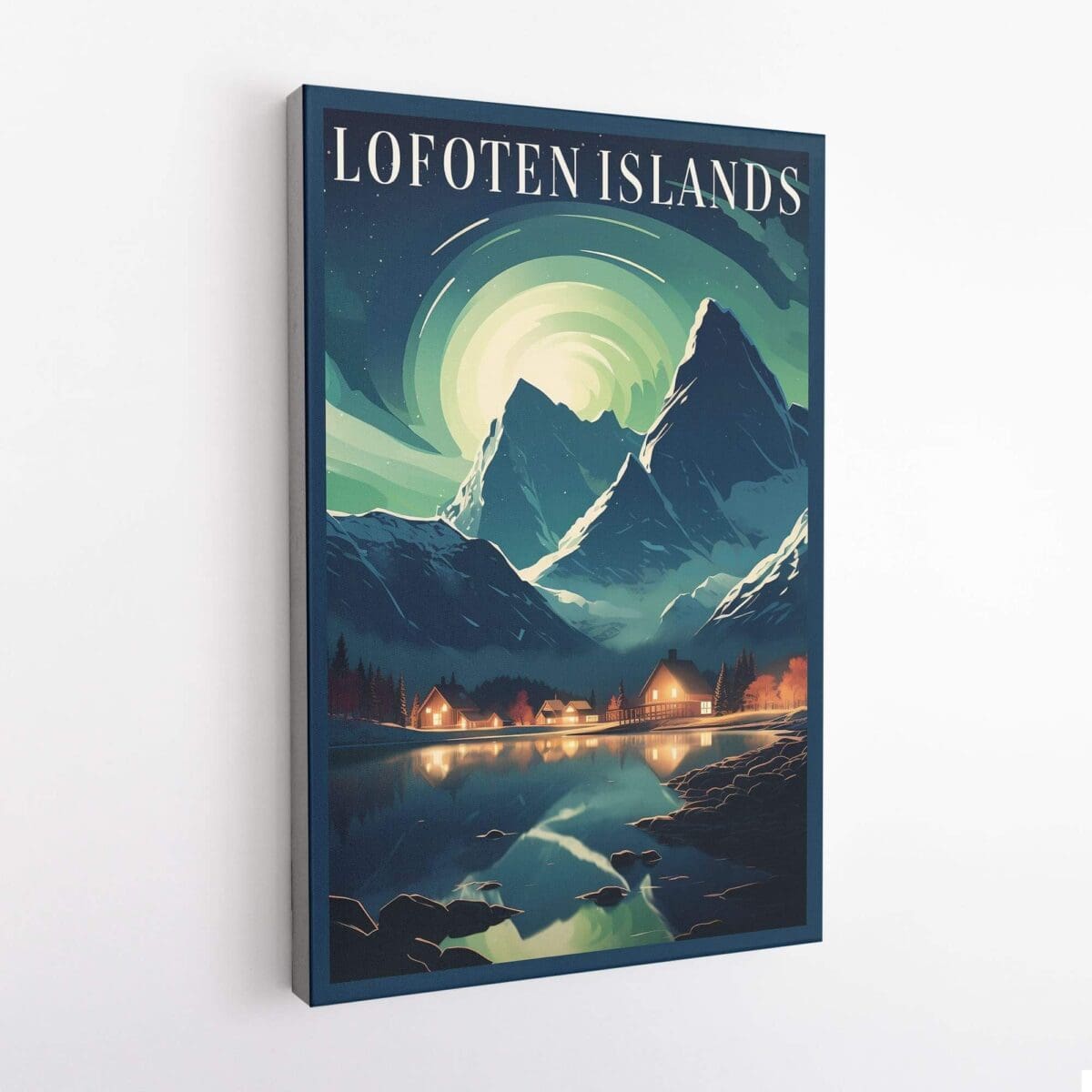 Lofoten Islands Northern Lights Canvas