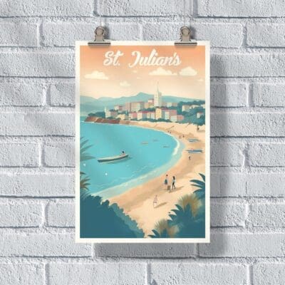 St. Julian's Bay Vista Poster