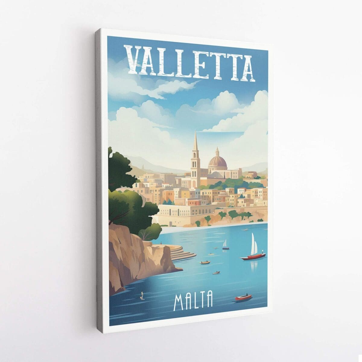 Valletta Grand Harbour 2 Canvas