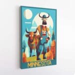 Minnesota Paul Bunyan And Babe The Blue Ox Canvas