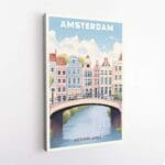 Amsterdam Canal District Canvas