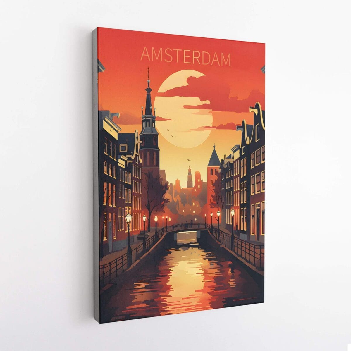 Amsterdam Red Light District Canvas