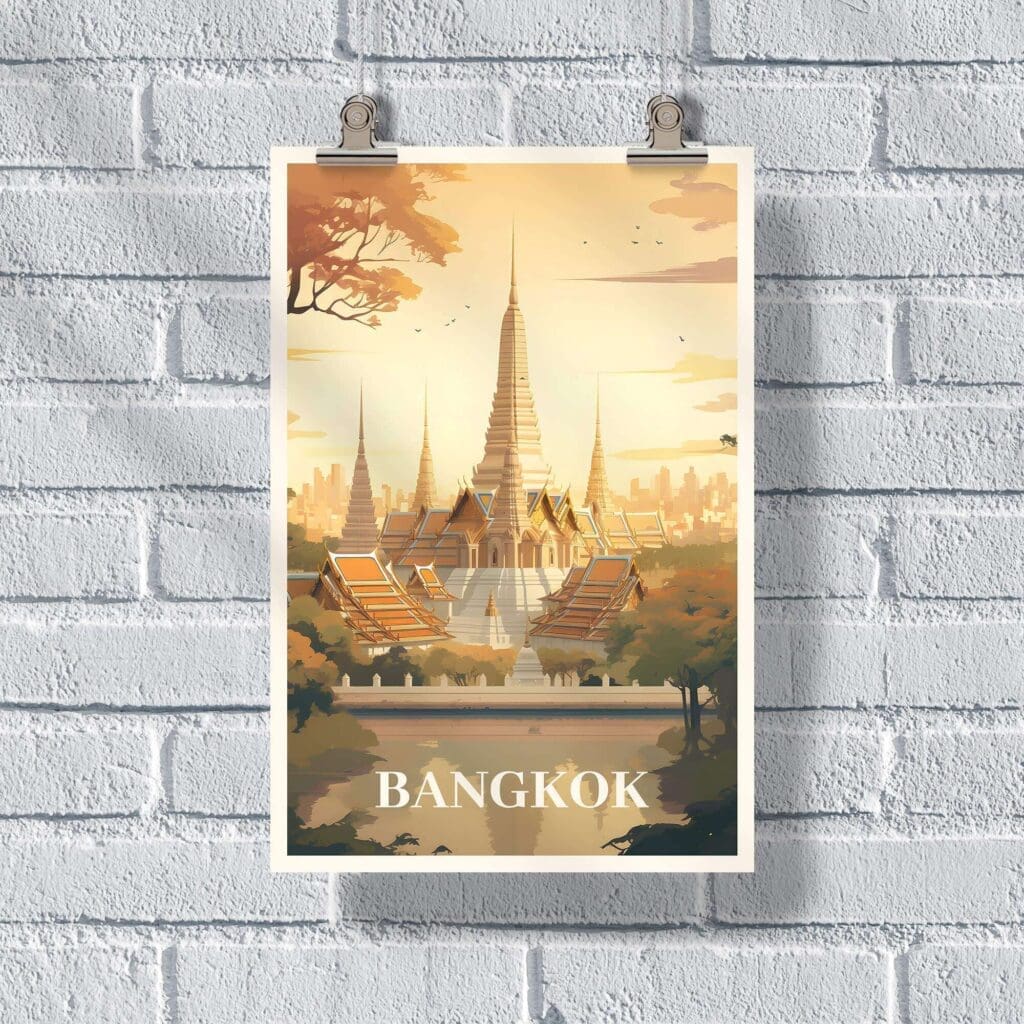 Bangkok Wat Pho Poster