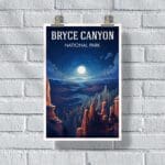 Bryce Canyon National Park Starry Night Overlook Poster