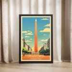 Buenos Aires Argentina Obelisco Framed Poster