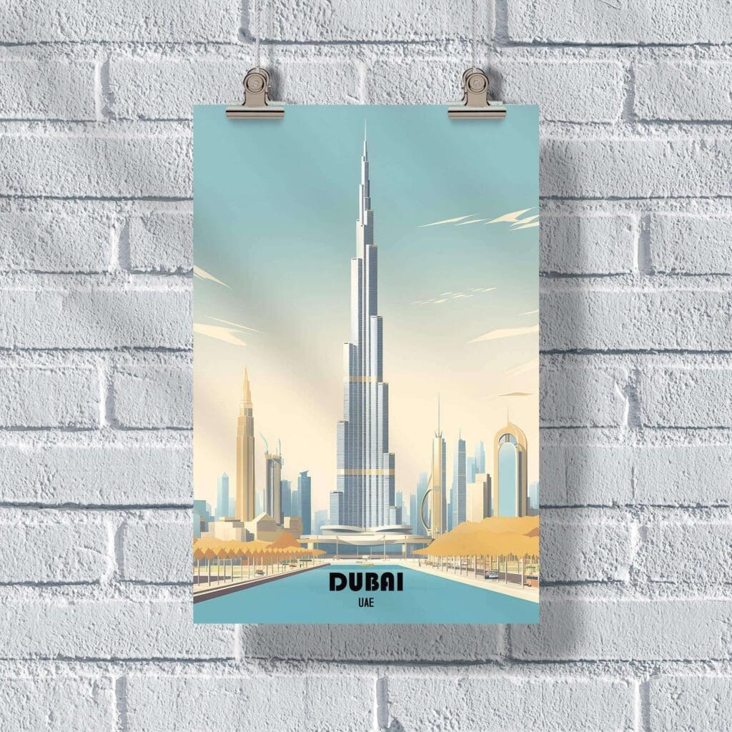 Dubai Burj Khalifa Poster