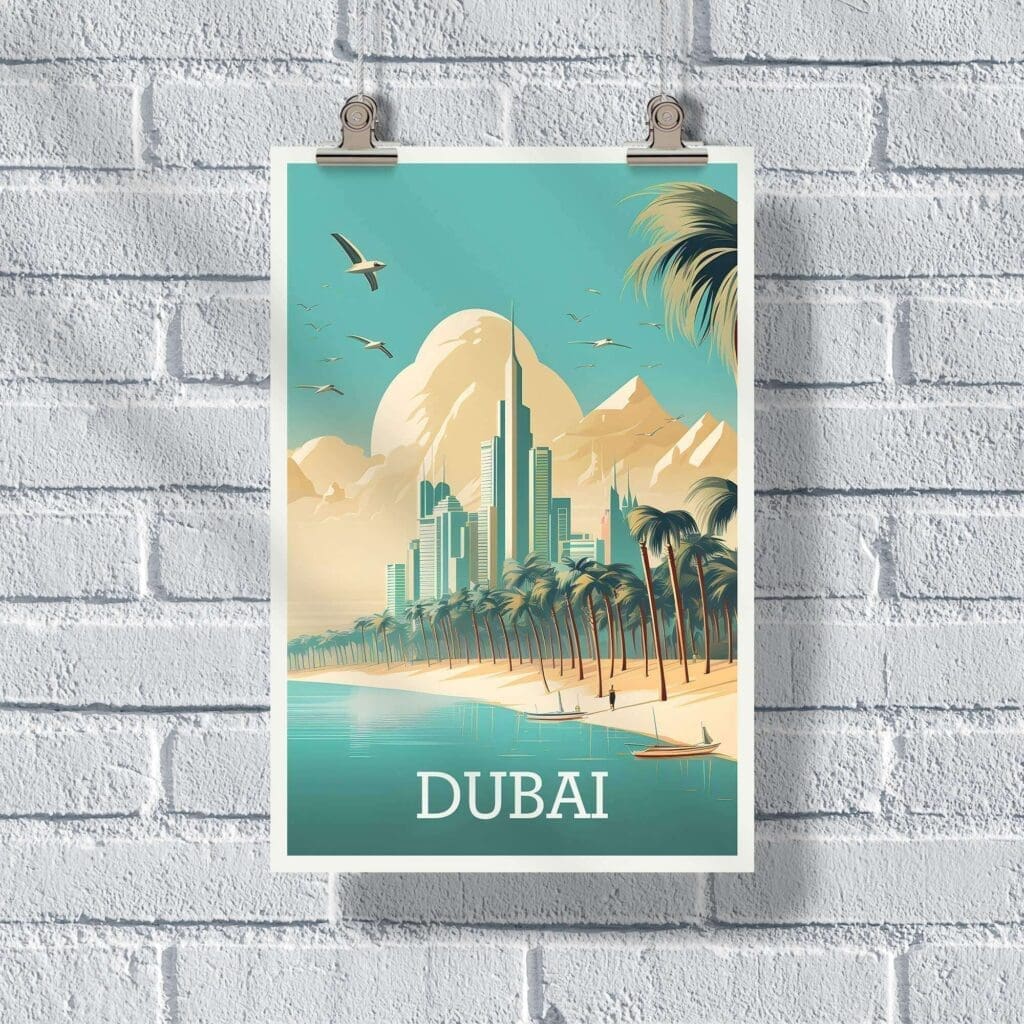 Dubai Palm Jumeirah Poster