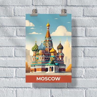 Moscow Red Square Poster