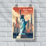 New York City Liberty Poster