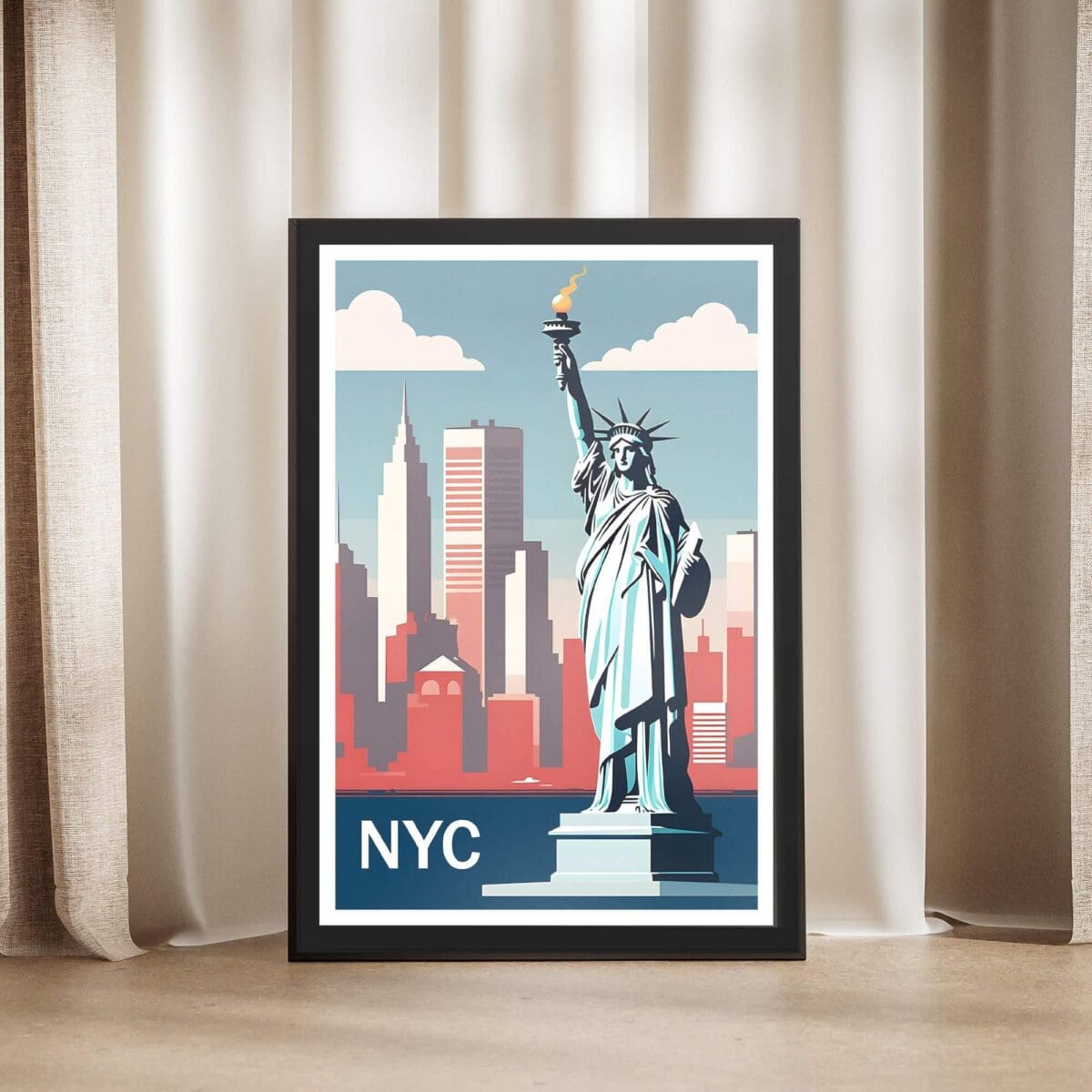 New York City Statue Of Liberty NYC Framed Poster