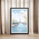 Paris Seine River Framed Poster