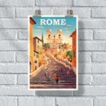 Rome Spanish Steps Poster