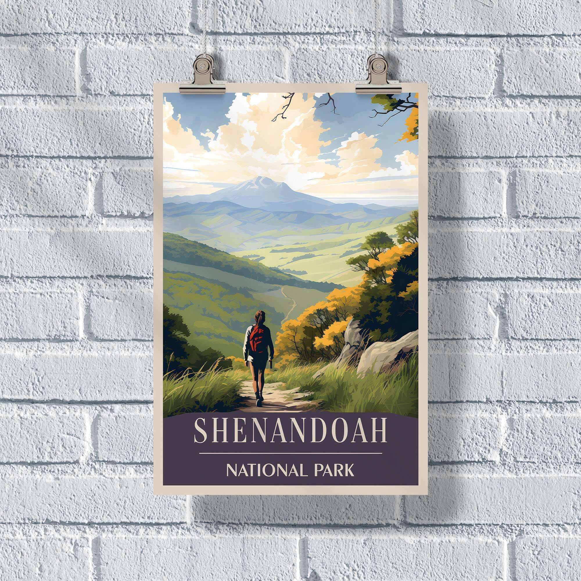 Shenandoah National Park Appalachian - Shenandoah National Park Appalachian Trail Poster 