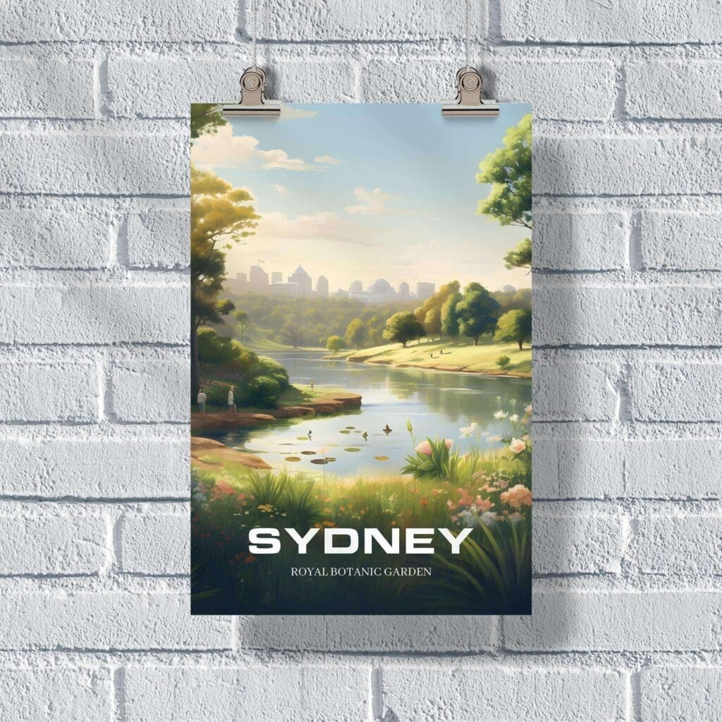 Sydney Royal Botanic Garden Poster