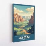 Zion National Park Canyon Overlook Canvas