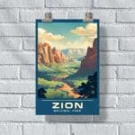 Zion National Park Canyon Overlook Poster