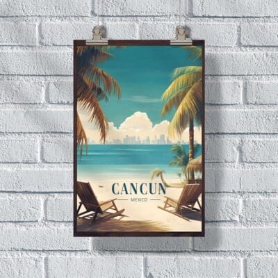 Cancun Isla Mujeres Poster