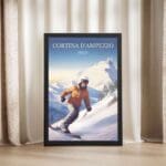 Cortina D'Ampezzo Alpine Beauty Framed Poster