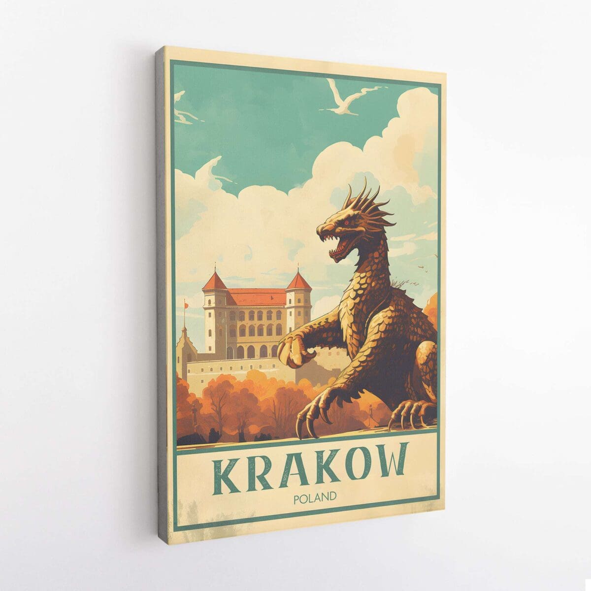 Krakow Dragon Of Wawel Hill Canvas