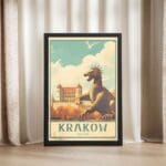 Krakow Dragon Of Wawel Hill Framed Poster