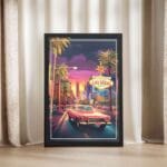 Las Vegas The Strip At Night Framed Poster