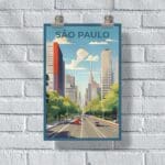 Sao Paulo Avenida Paulista Poster