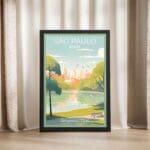 Sao Paulo Ibirapuera Park Framed Poster