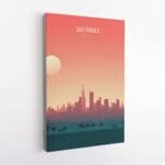 Sao Paulo Skyline Canvas