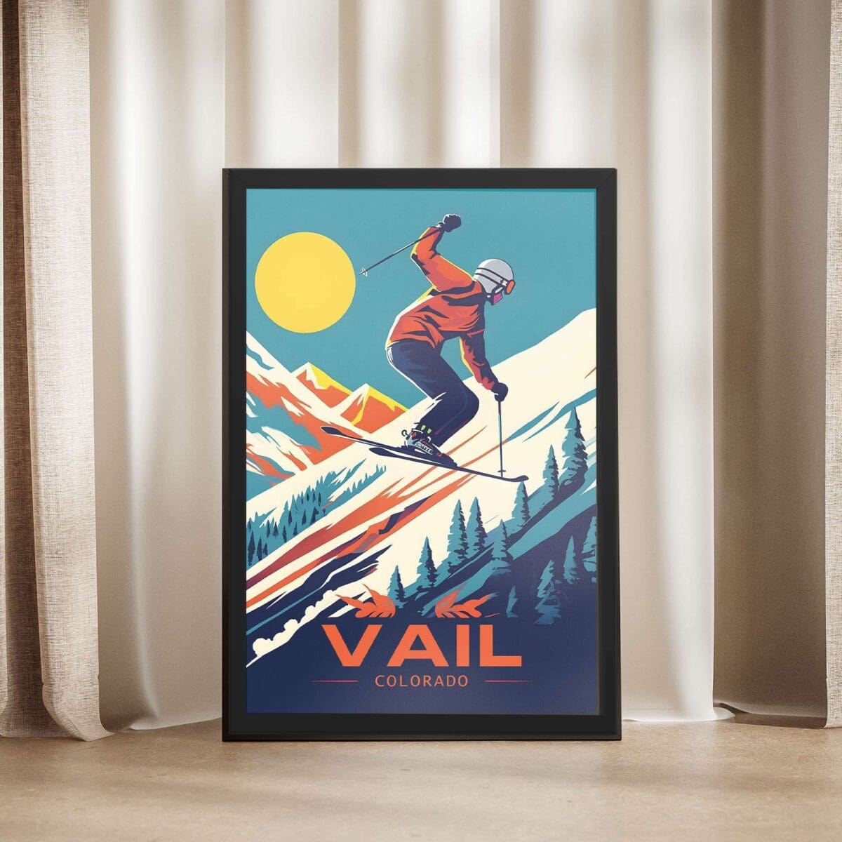 Vail Thrill Seeker's Paradise Framed Poster