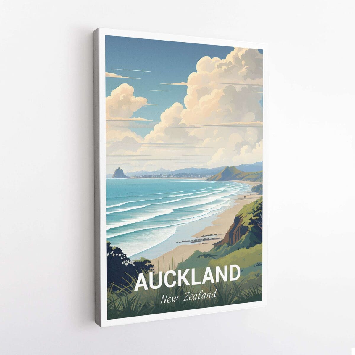 Auckland Piha Beach Canvas