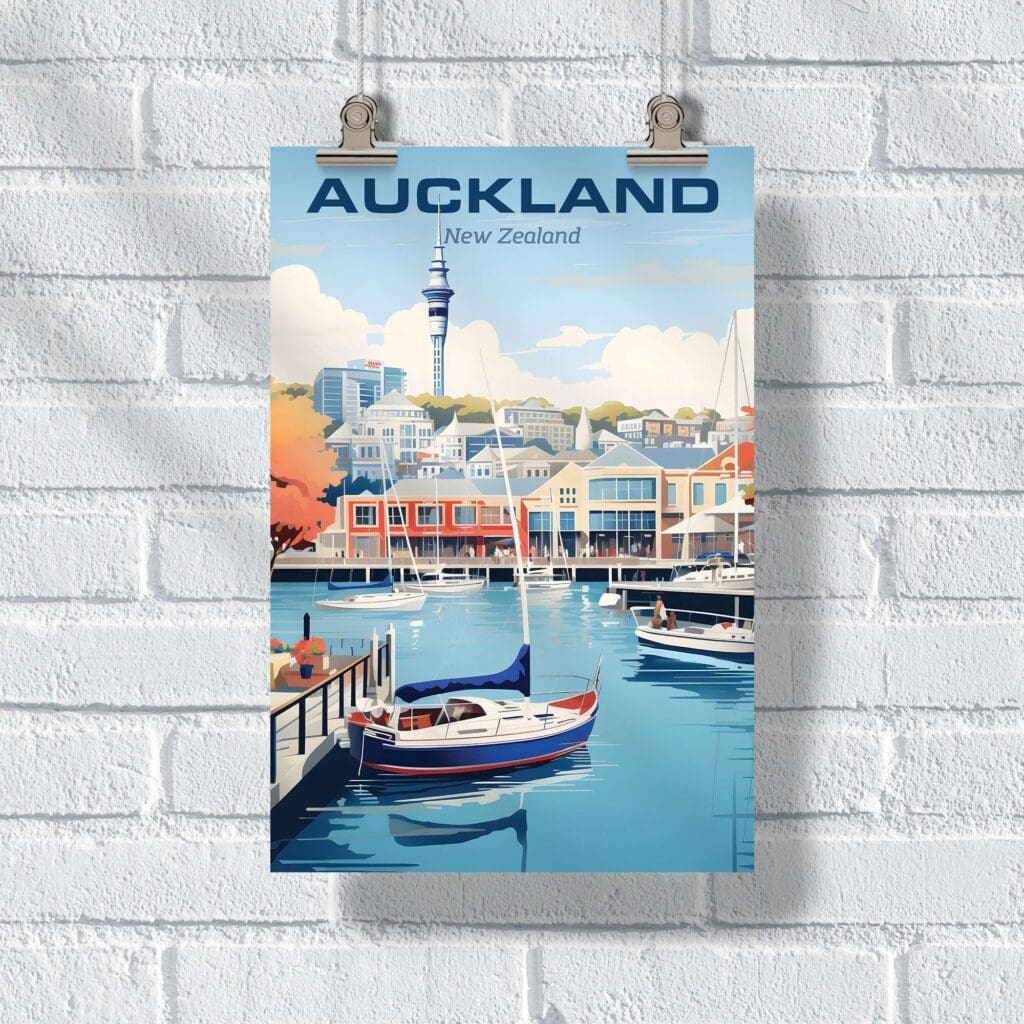 Auckland Viaduct Harbour Poster