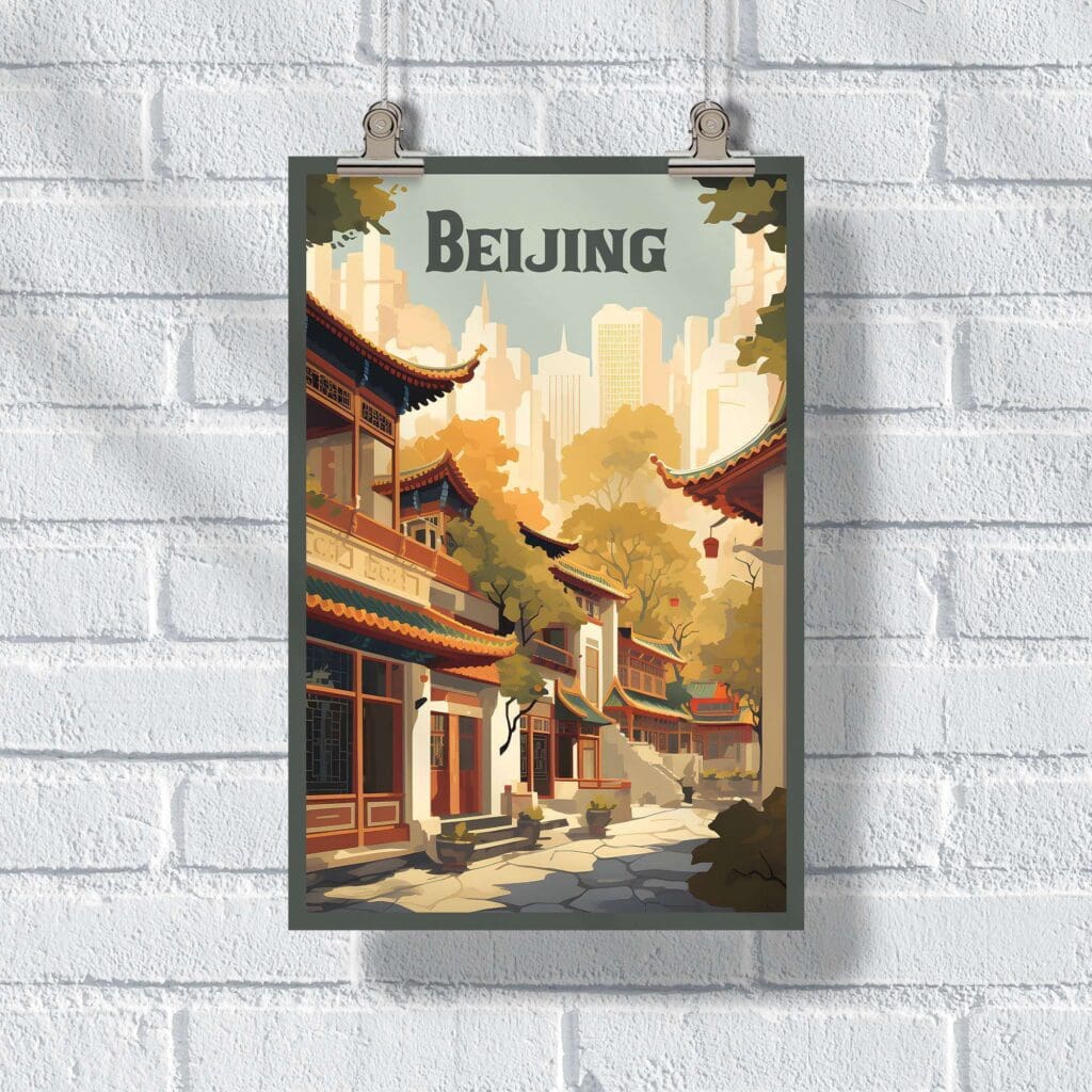 Beijing Hutongs And Courtyards Poster