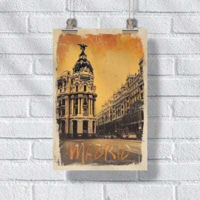 Madrid Vintage Spanish Soul Poster