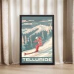 Telluride Graceful Descent Framed Poster