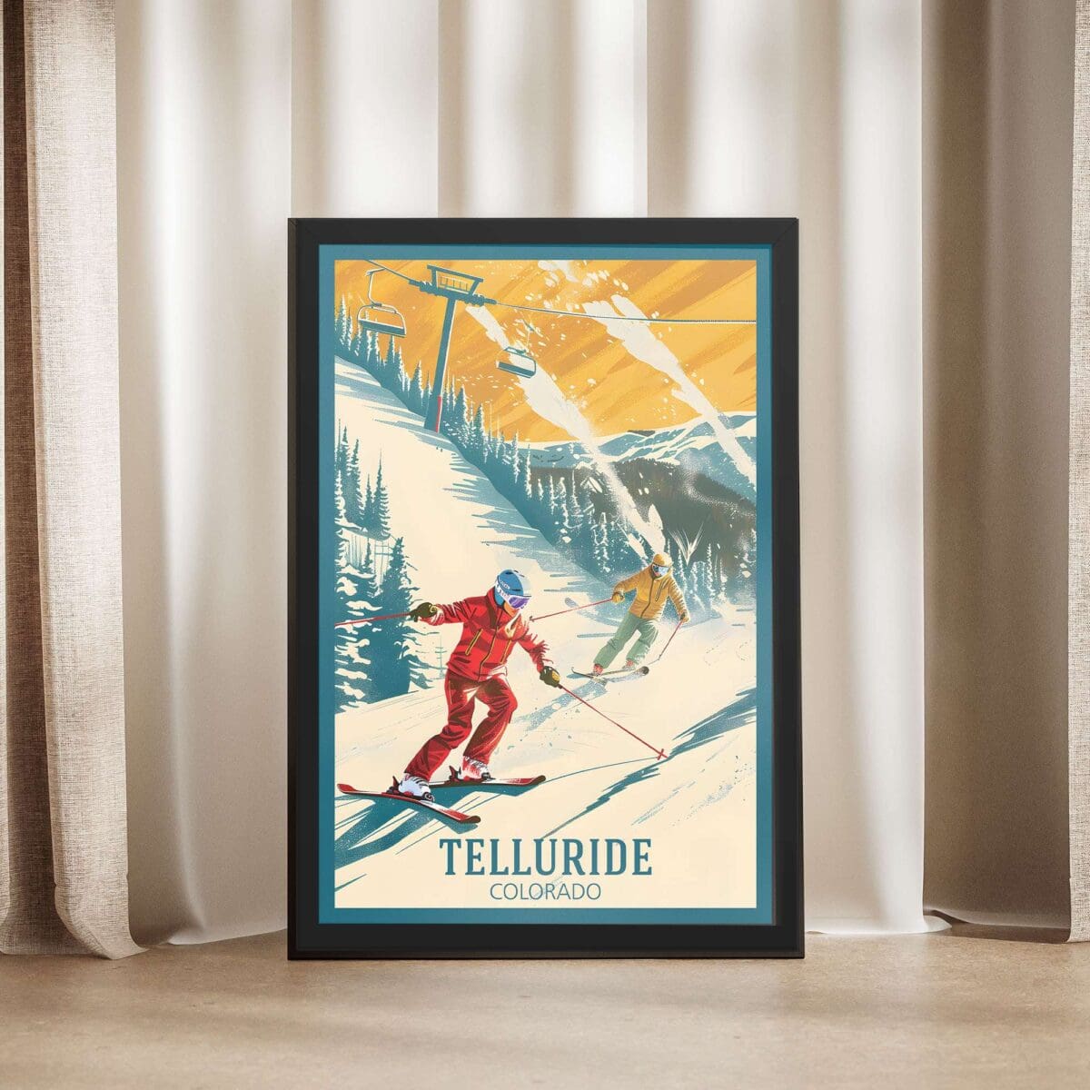 Telluride Powder Paradise Framed Poster