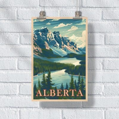 Alberta Vintage Banff Poster UnitedWorldMemories