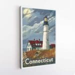 Connecticut Lighthouse Canvas UnitedWorldMemories