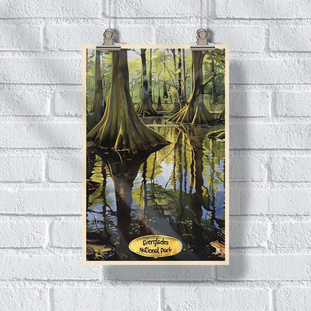 Everglades National Park Serene Swamp Symphony Poster UnitedWorldMemories