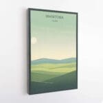 Manitoba Minimalist Prairie Landscape Canvas UnitedWorldMemories