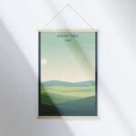 Manitoba Minimalist Prairie Landscape Hanger Poster UnitedWorldMemories