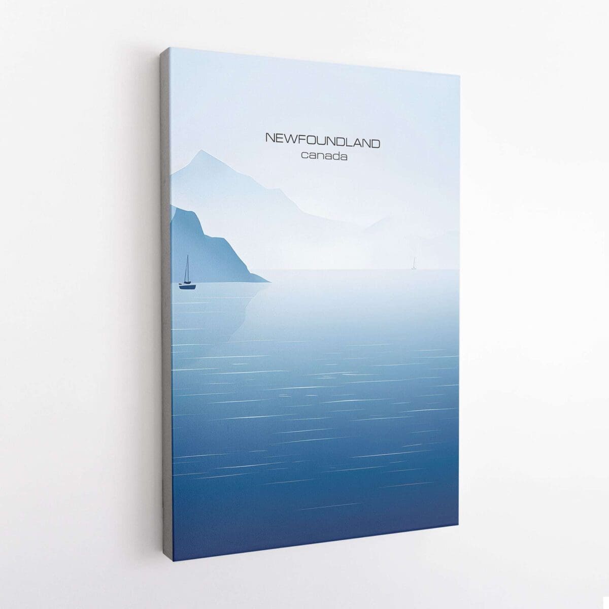 Newfoundland And Labrador Minimalist Iceberg Alley Canvas UnitedWorldMemories