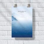 Newfoundland And Labrador Minimalist Iceberg Alley Poster UnitedWorldMemories