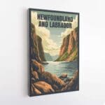 Newfoundland And Labrador Retro Gros Morne National Park Canvas UnitedWorldMemories