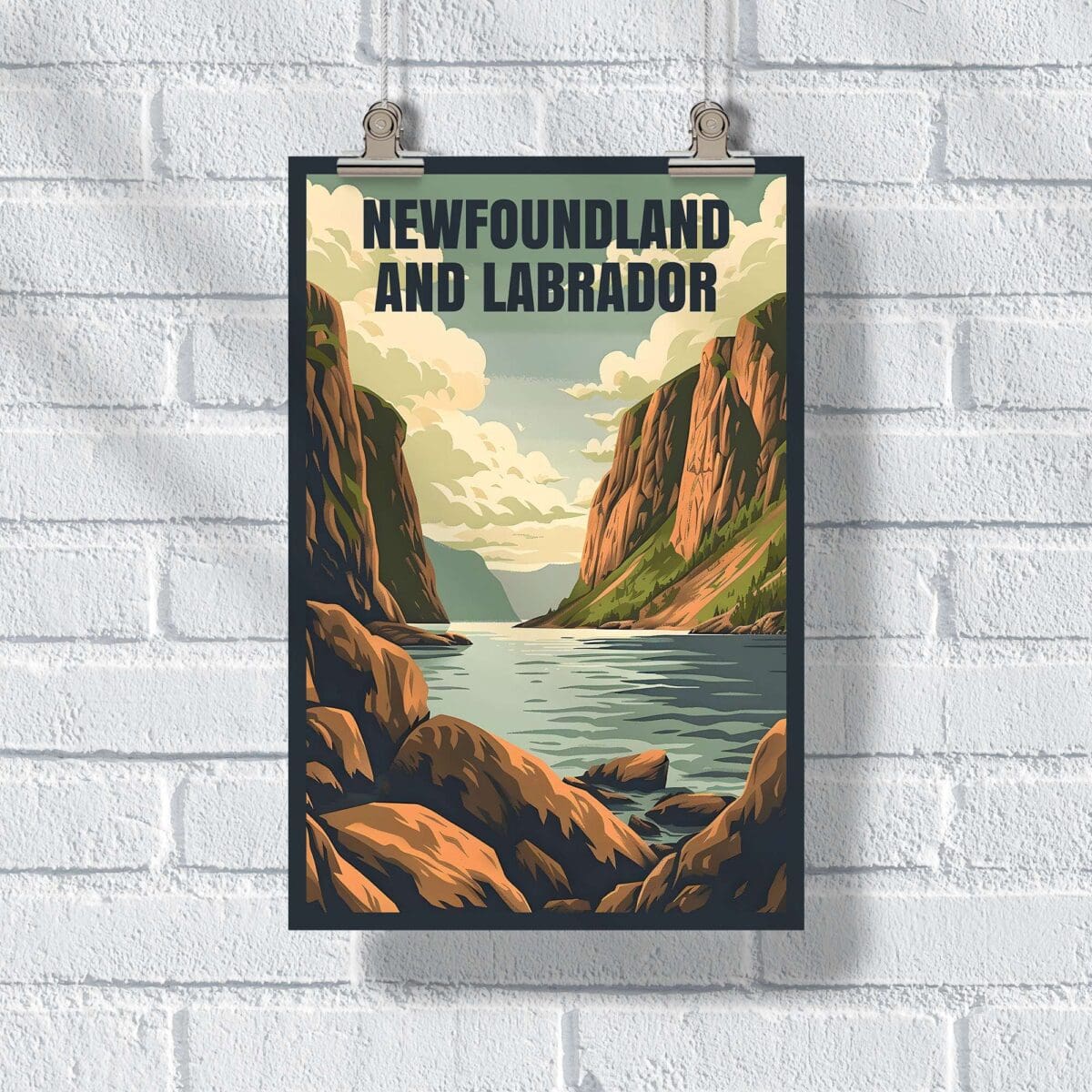 Newfoundland And Labrador Retro Gros Morne National Parkposter UnitedWorldMemories