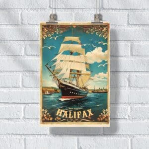 Nova Scotia Vintage Halifax Poster UnitedWorldMemories