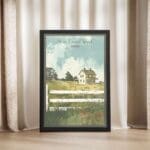 Prince Edward Island Retro Green Gables Framed Poster UnitedWorldMemories