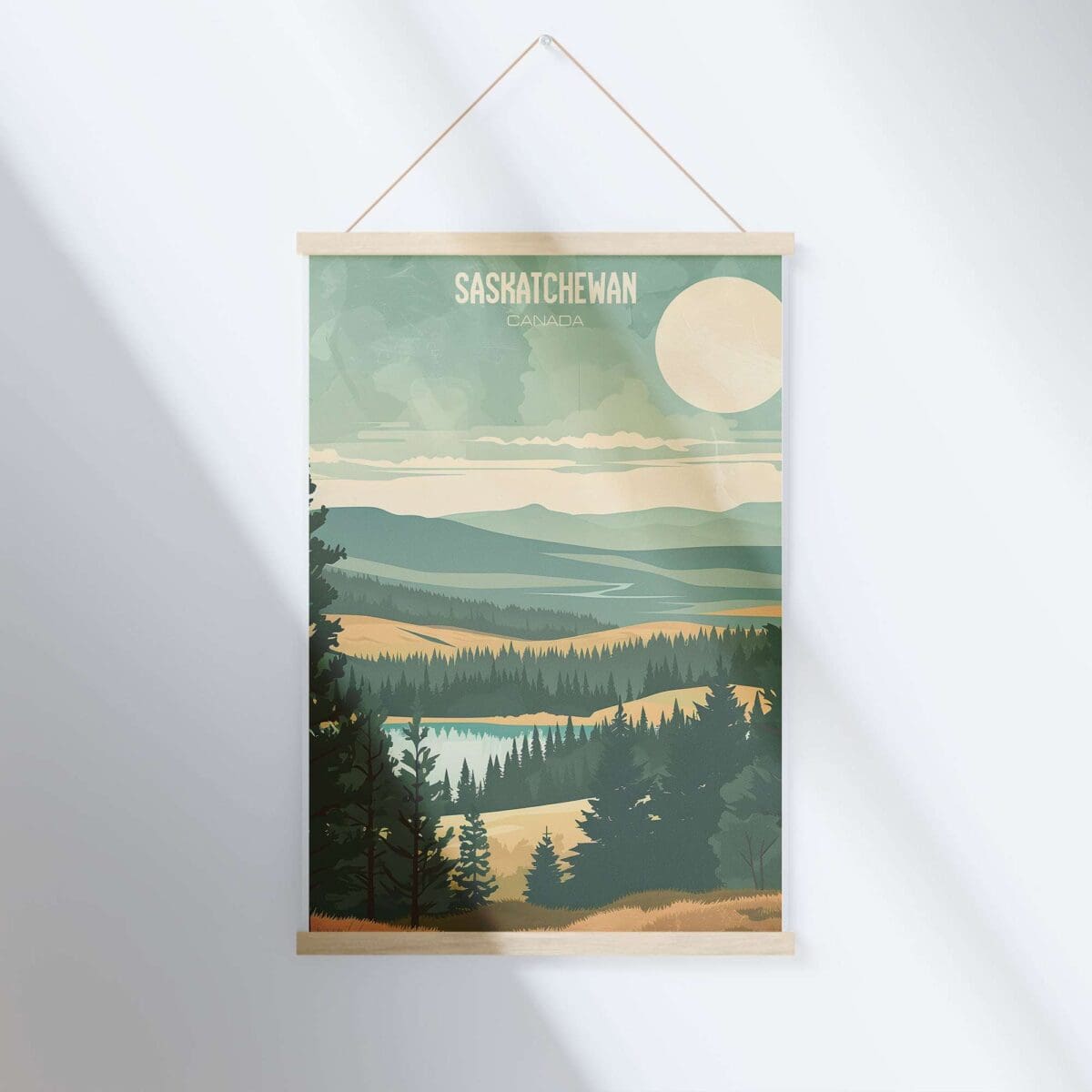 Saskatchewan Retro Cypress Hills Hanger Poster UnitedWorldMemories